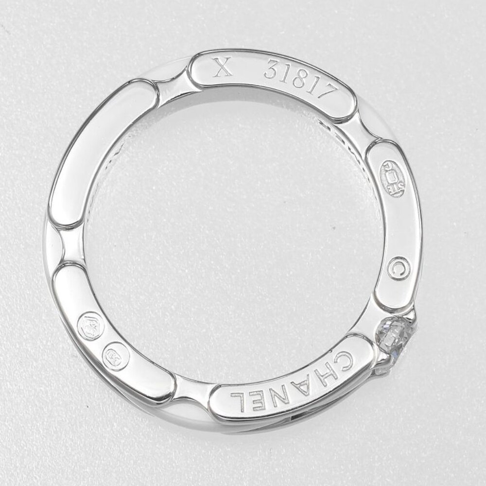 Chanel Ultra Small Gold Diamond Ceramic Ring - Picture 8 of 9